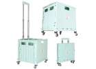LUARO shopping transport cart folding 4 wheels lid green 1