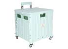LUARO shopping transport cart folding 4 wheels lid green 2