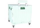 LUARO shopping transport cart folding 4 wheels lid green 6