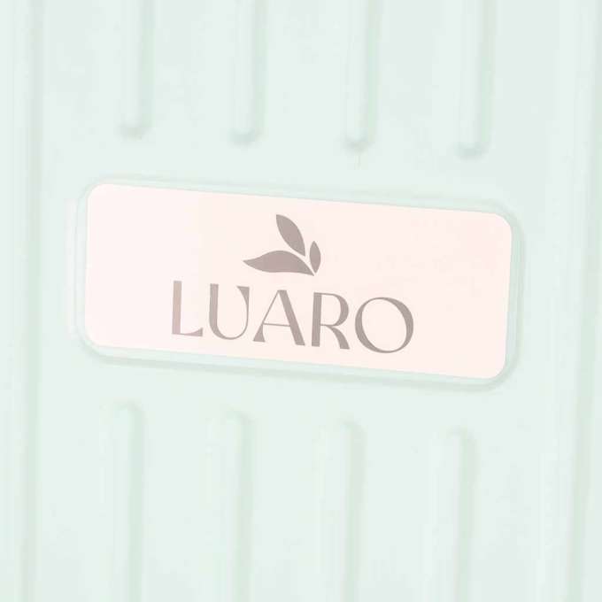 LUARO shopping transport cart folding 4 wheels lid green
