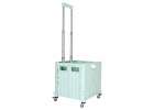 LUARO shopping transport cart folding 4 wheels lid green 13