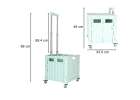 LUARO shopping transport cart folding 4 wheels lid green 7