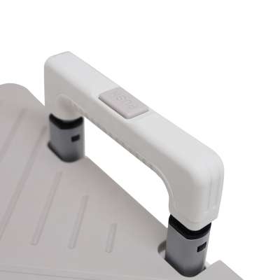 LUARO shopping transport cart folding 4 wheels lid white