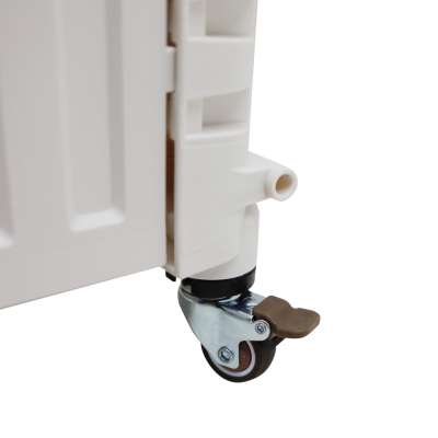 LUARO shopping transport cart folding 4 wheels lid white