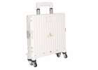 LUARO shopping transport cart folding 4 wheels lid white 7