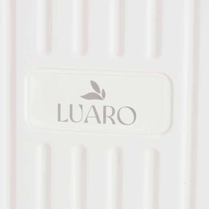 LUARO shopping transport cart folding 4 wheels lid white