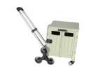 LUARO shopping transport cart folding 8 wheels lid 2