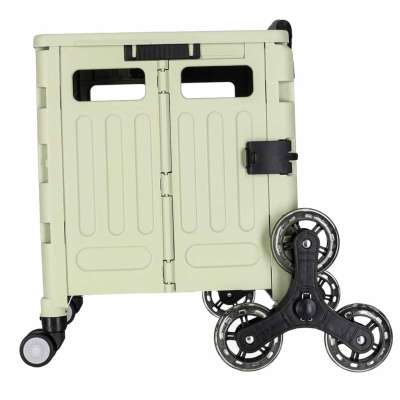 LUARO shopping transport cart folding 8 wheels lid