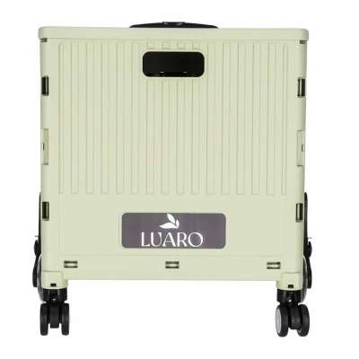 LUARO shopping transport cart folding 8 wheels lid
