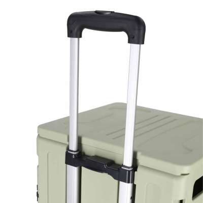 LUARO shopping transport cart folding 8 wheels lid