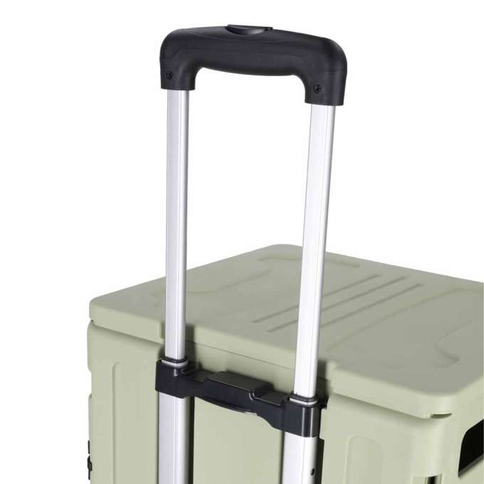 LUARO shopping transport cart folding 8 wheels lid