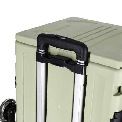 LUARO shopping transport cart folding 8 wheels lid