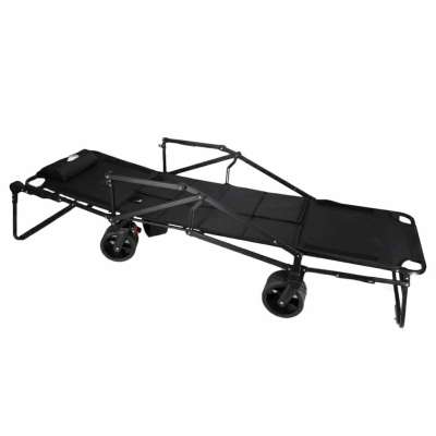 LUARO transport trolley foldable 2-in-1 camp bed