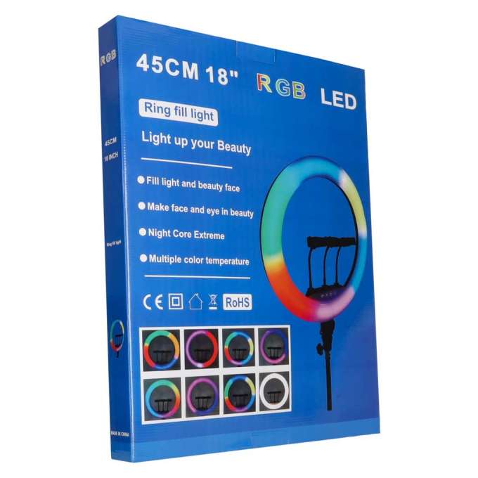 Lampa pierścieniowa do selfie LED RGB