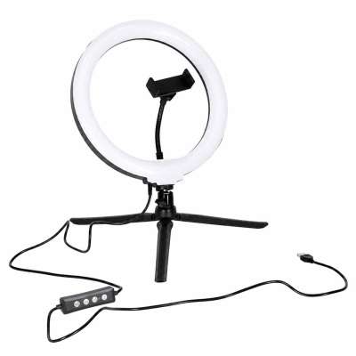 Lampa pierścieniowa do selfie LED RGB na statywie
