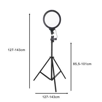 Lampa pierścieniowa studyjna LED ring okrągła do filmów 3 barwy światła panel
