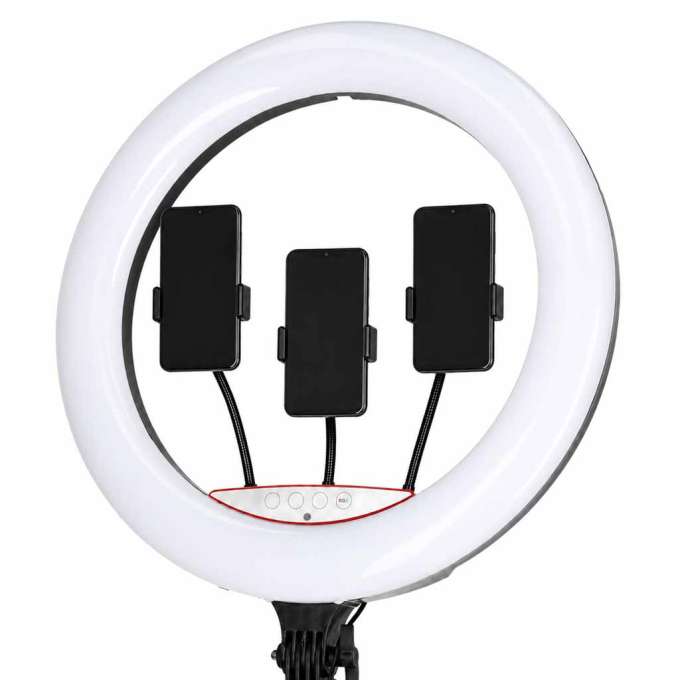 Lampa pierścieniowa ze statywem i pilotem ring LED RGB