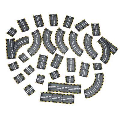 Luminous magnetic car race track 2 vehicles 310 elements