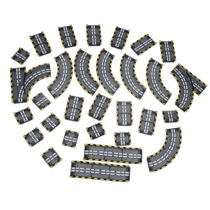Luminous magnetic car race track 2 vehicles 310 elements