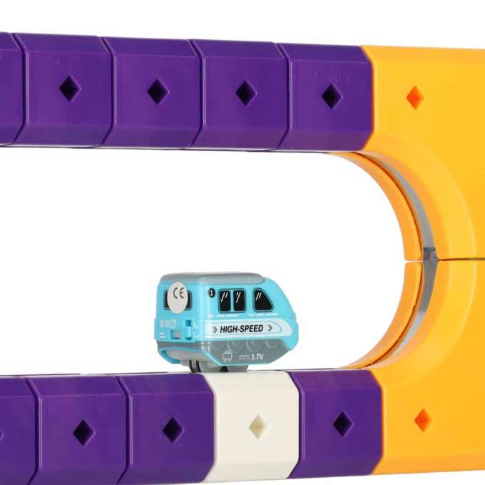 Magnetic Building Blocks 87-Piece Race Track Set