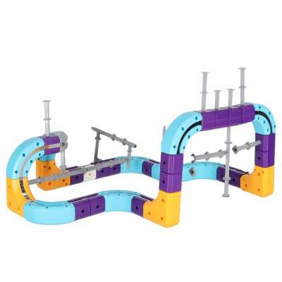 Magnetic Building Blocks 87-Piece Race Track Set