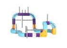 Magnetic Building Blocks 87-Piece Race Track Set 12