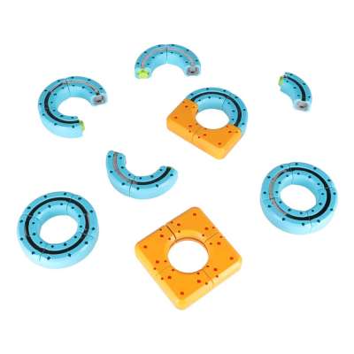 Magnetic Building Blocks Race Track Set with 127 Pieces