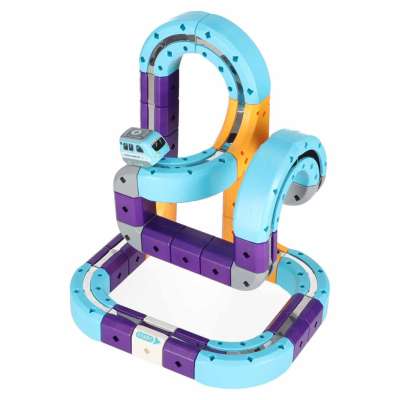 Magnetic Building Blocks Race Track Set with 54 Pieces