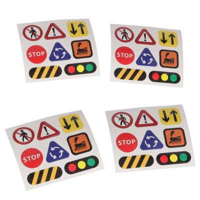 Magnetic Building Blocks Race Track and Trains Set 140 Pieces