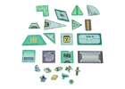 Magnetic construction blocks space station 108 elements 2