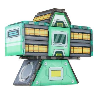 Magnetic construction blocks space station 108 elements