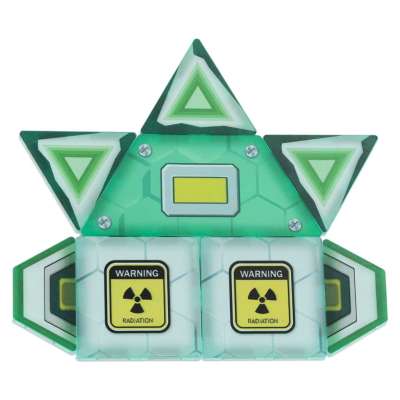 Magnetic construction blocks space station 108 elements