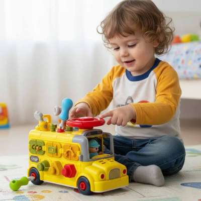 Manipulative bus for screwing 6in1 screws screwdrivers