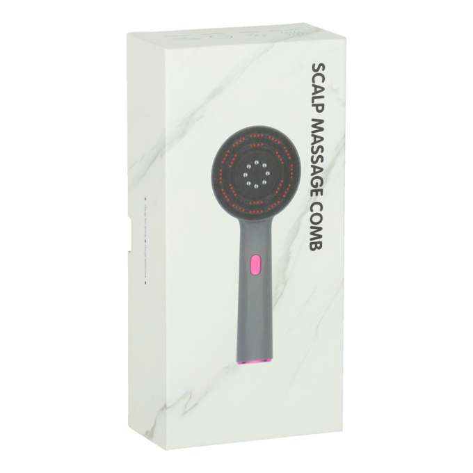 Masażer szczotka do masażu skóry głowy aplikator olejków USB czarna