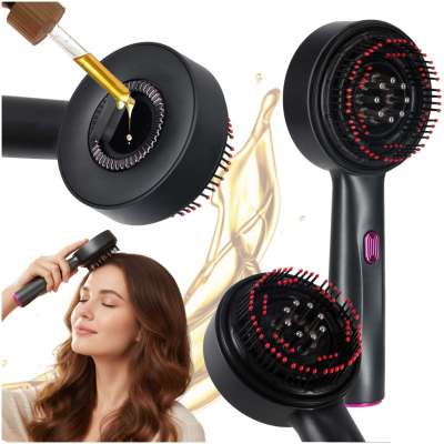 Massage brush scalp massager oil applicator USB black