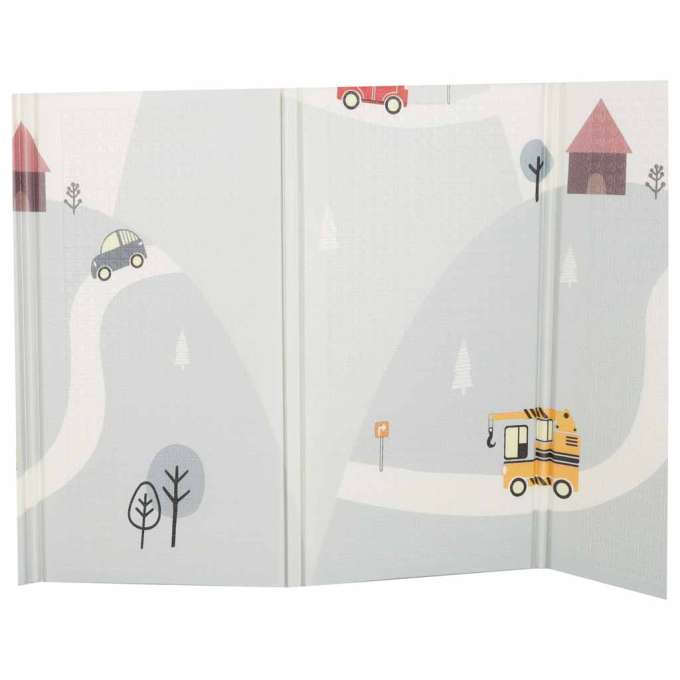Mata edukacyjna piankowa dwustronna składana 150x200cm balony ulica