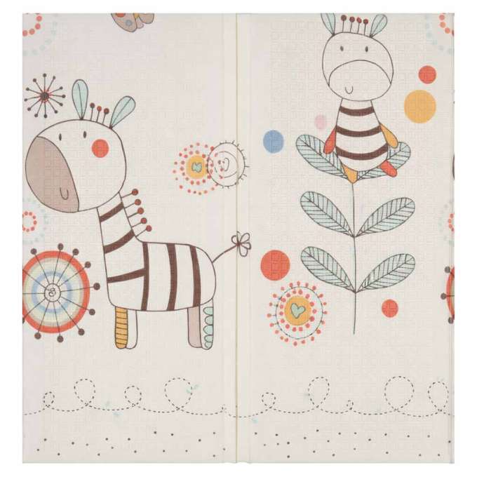 Mata edukacyjna piankowa dwustronna składana 180x200cm zwierzęta wzór