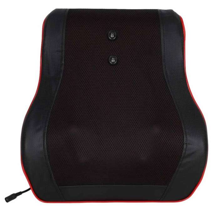 Neck and back massage pillow with remote control and heating function