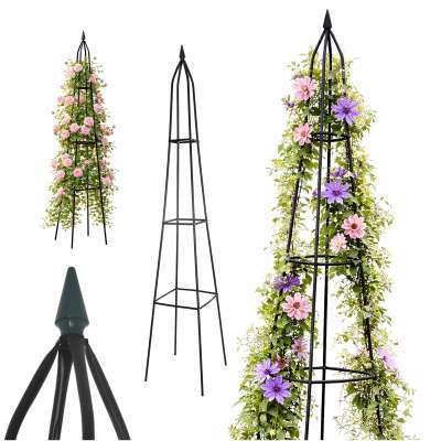 Pergola podpora LUARO ogrodowa na kwiaty stojak na róże pnące piramida metalowa