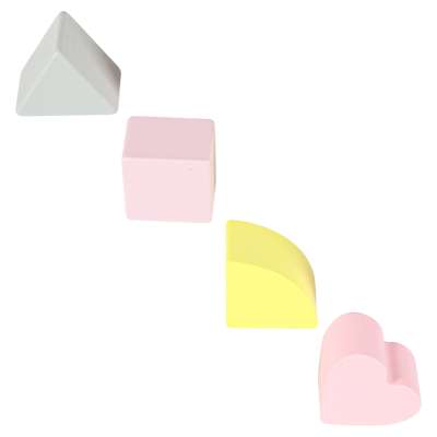 Push toy for children wooden walker with abacus pink