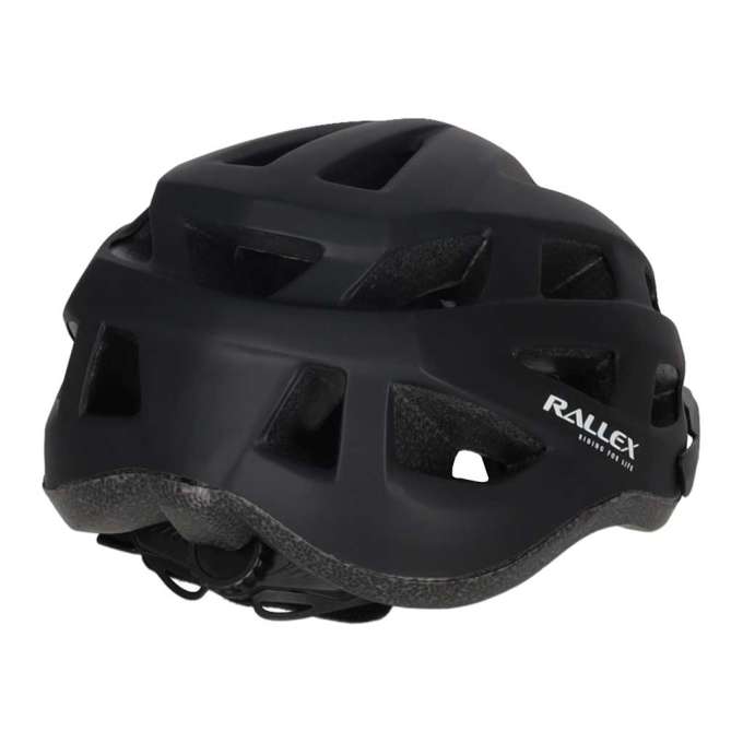 RALLEX Women's bicycle helmet men's adjustable black M 54-58cm