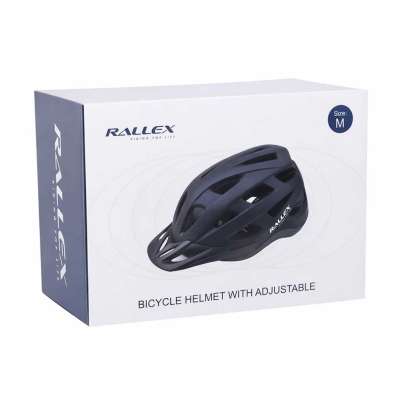 RALLEX Women's bicycle helmet men's adjustable black M 54-58cm