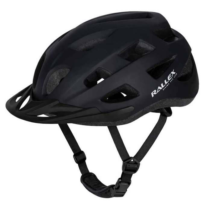 RALLEX Women's bicycle helmet men's adjustable black M 54-58cm