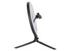 RGB LED selfie ring light on tripod 3