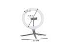 RGB LED selfie ring light on tripod 13