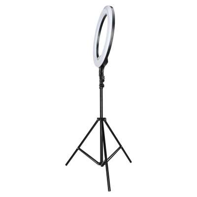 RGB LED selfie ring light on tripod 3 handles
