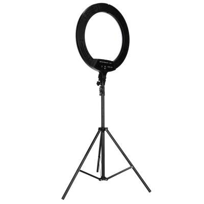 RGB LED selfie ring light on tripod 3 handles