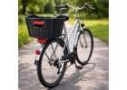 Rattan rear rack bicycle basket with reflector 8