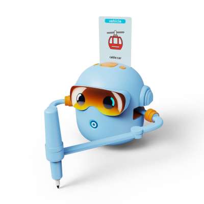 Robot rysujący edukacyjny nauka pisania niebieski