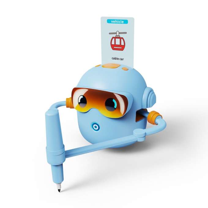 Robot rysujący edukacyjny nauka pisania niebieski